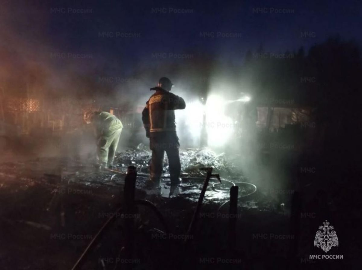 Люди пострадали при пожаре в дачном доме в Калуге
