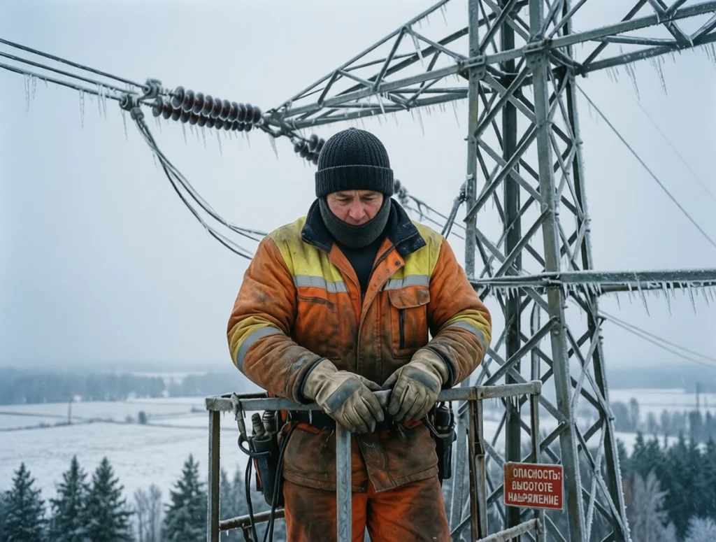 Калужские энергетики восстанавливают разрушенные непогодой электролинии