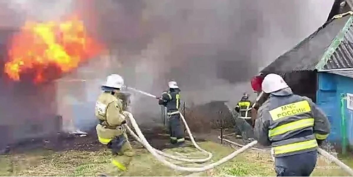 Мужчина пострадал при пожаре в Калужской области