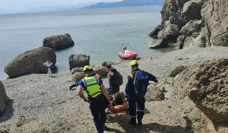 Турист сломал ногу на мысе Меганом под Судаком