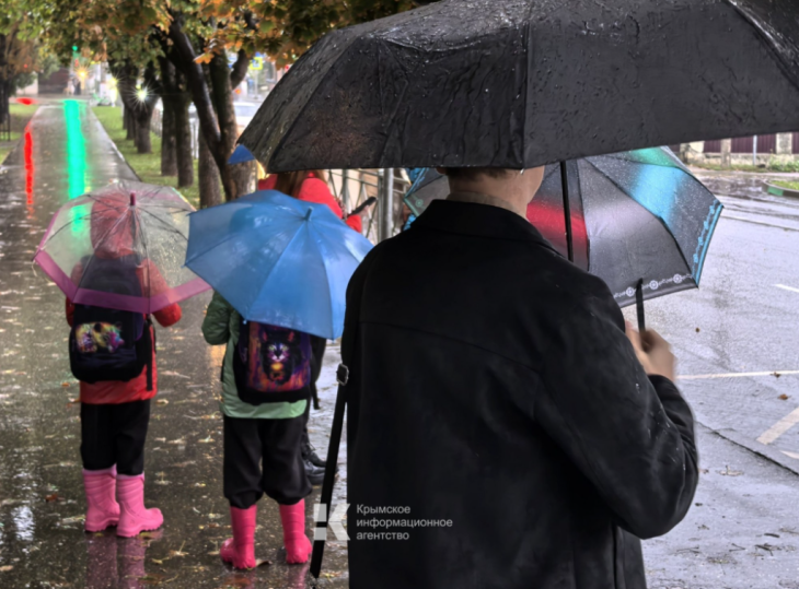 В Крыму 15–16 октября ожидаются сильные дожди, грозы и ветер до 20 м/с