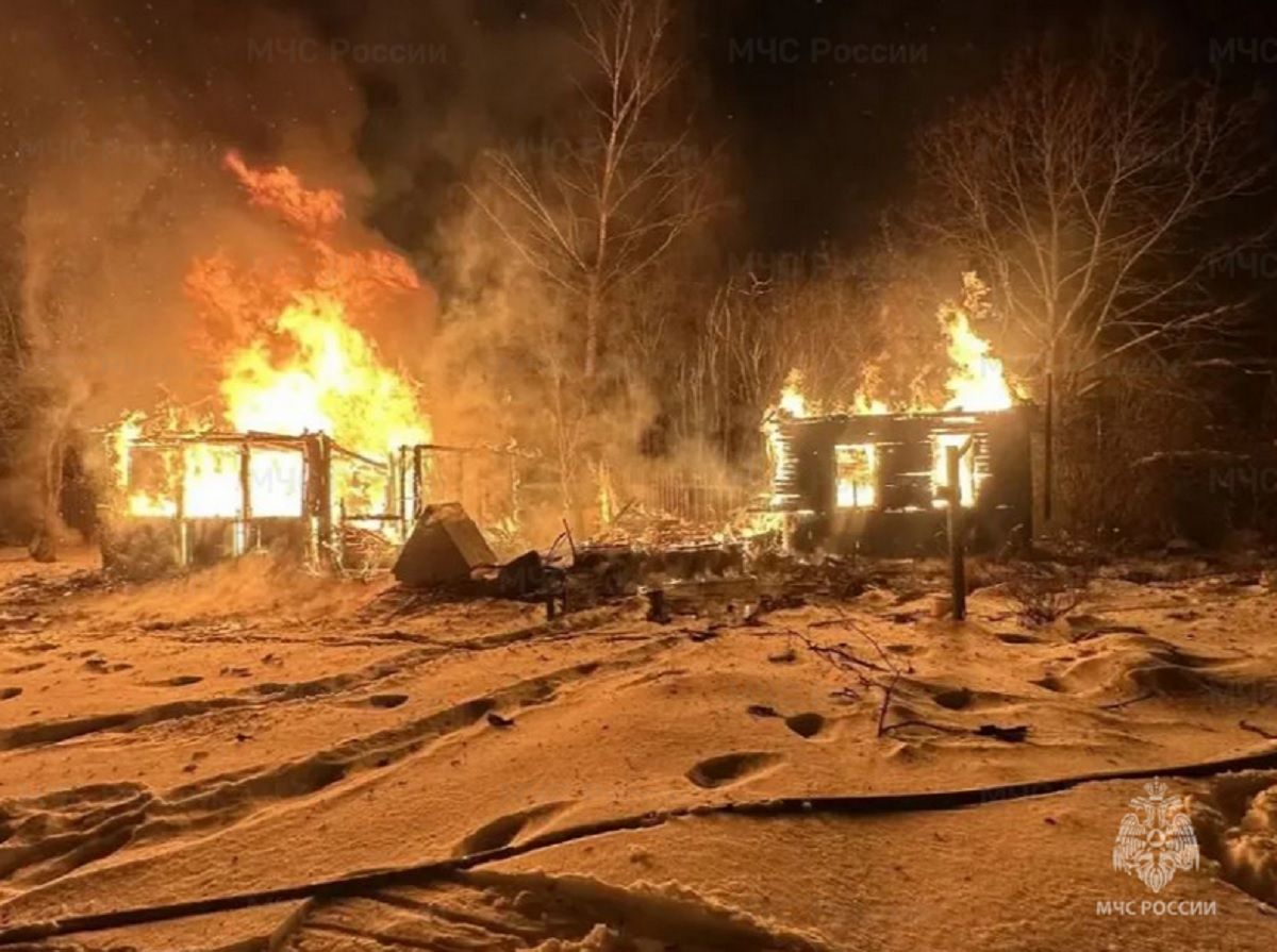 Пять серьезных пожаров за сутки произошло в Калужской области, есть пострадавший