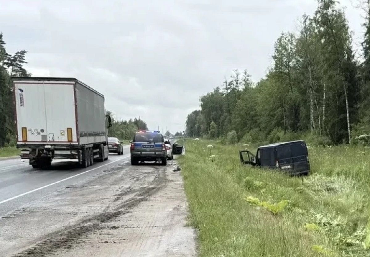 Водитель погиб в вылетевшем в кювет Peugeot на калужской трассе