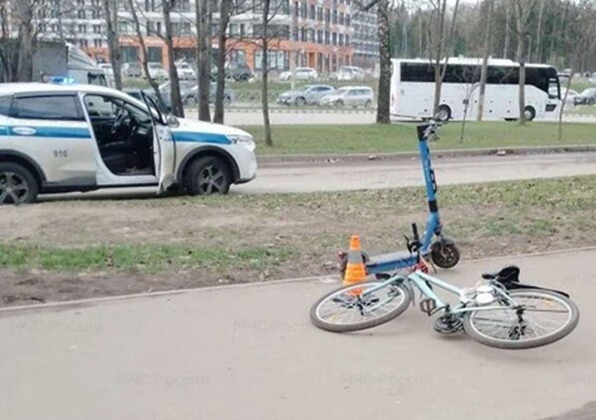 Подросток на электросамокате сбил девочку-велосипедистку на проспекте Маркса в Обнинске