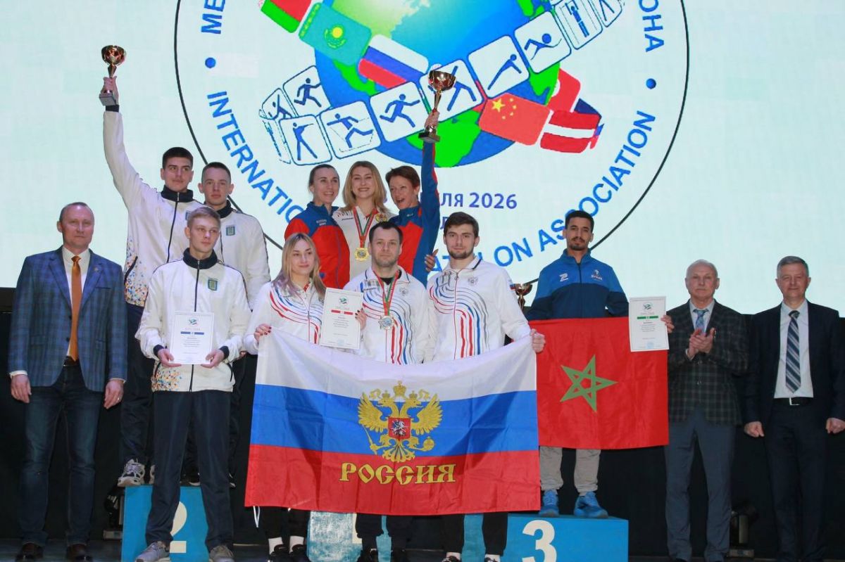 Калужские полиатлонисты Вероника Матвейченко и Дмитрий Юдин - победители Чемпионата мира в Могилёве