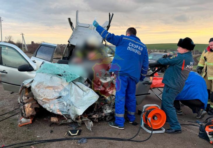 Двое детей и двое взрослых пострадали в серьёзном ДТП в Живописном