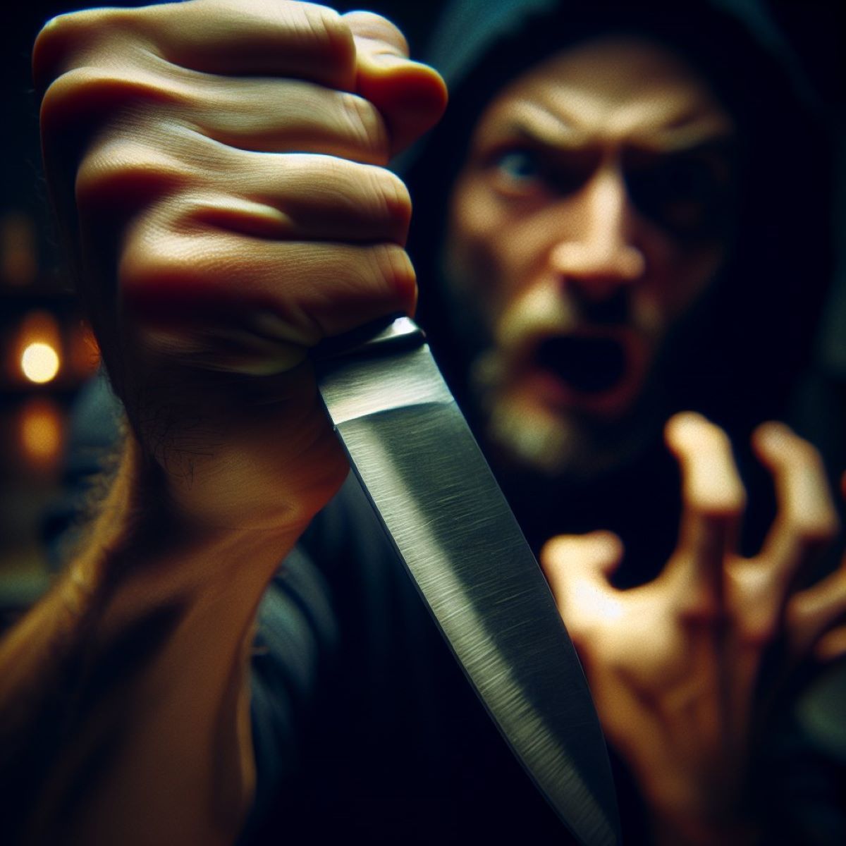 Ненормальный юноша с ножом и газовым баллончиком влез в квартиру обнинца и напал на него