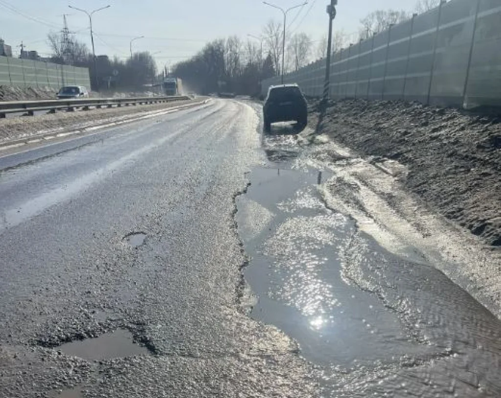 Северный въезд в Калугу приведут в порядок до конца марта