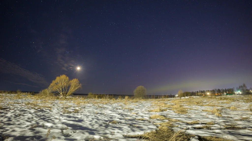 Под Калугой наблюдали северное сияние