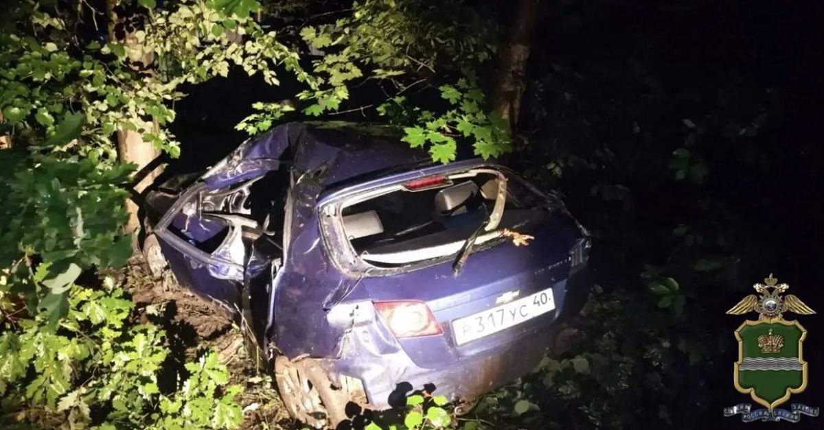 В Калужской области водитель погиб, врезавшись на автомобиле в дерево