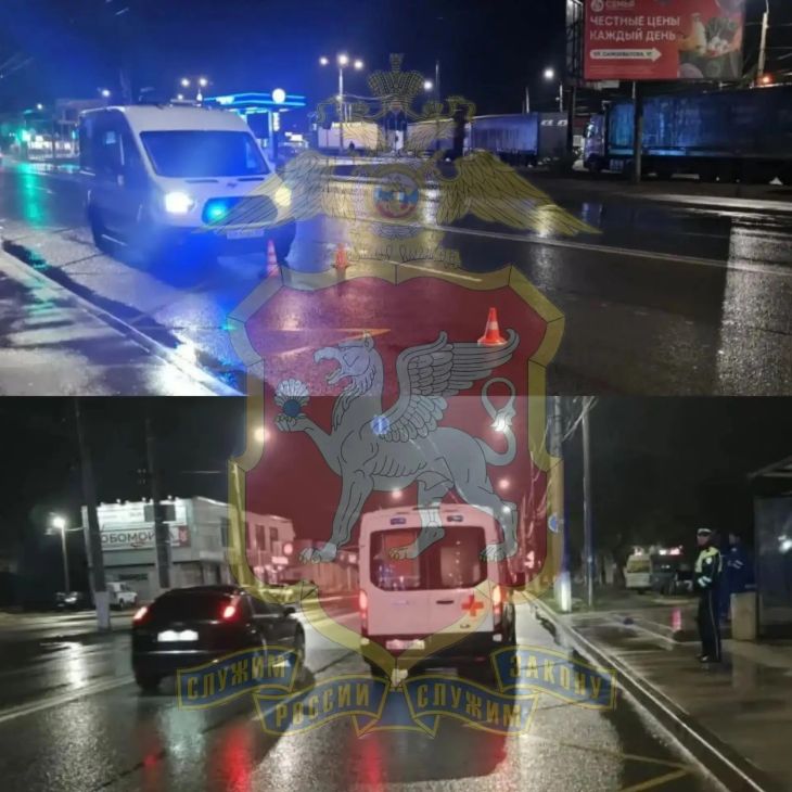 В Симферополе скорая помощь сбила пешехода