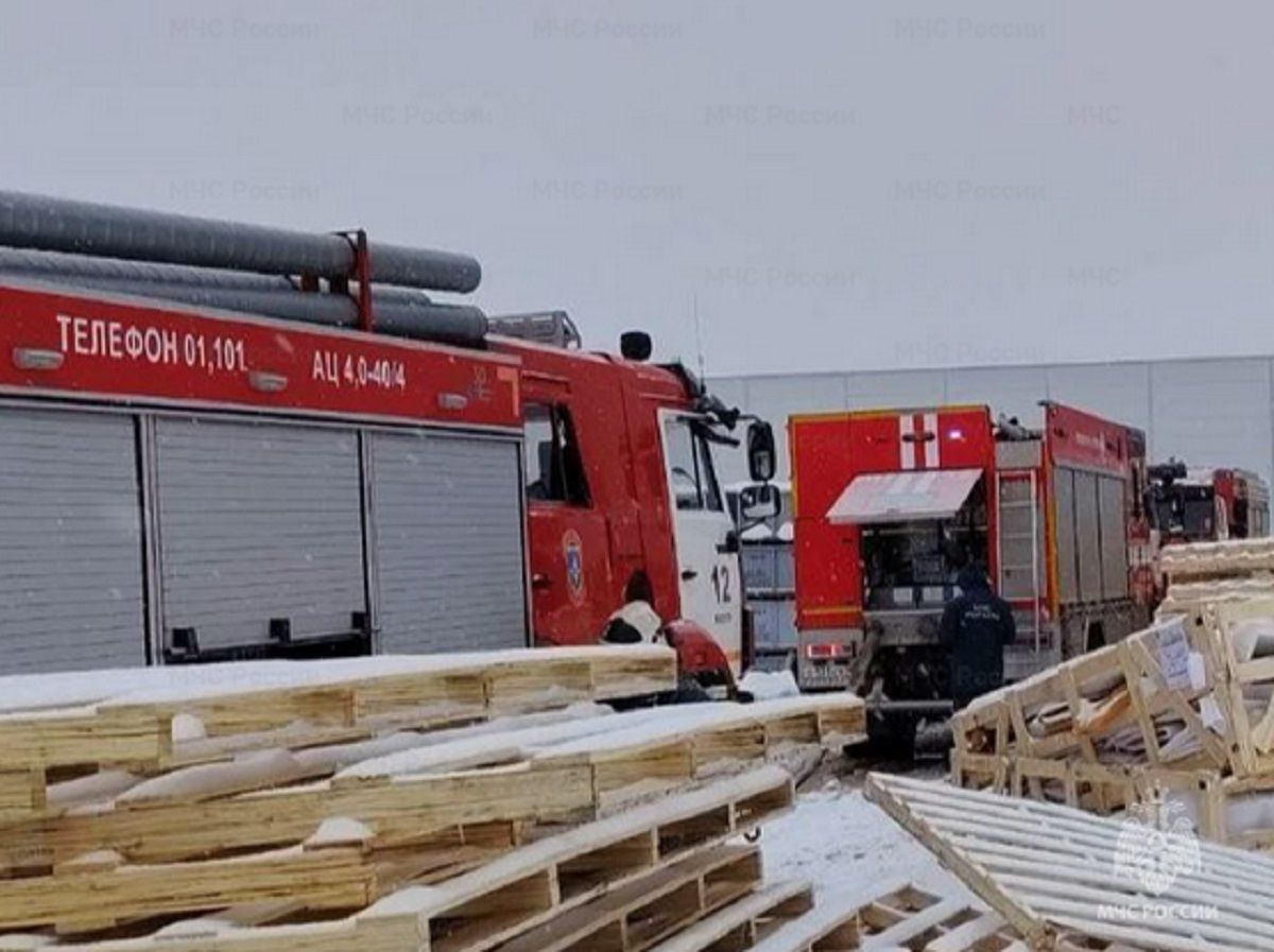 Пожар на автозаводе в Калуге потушен