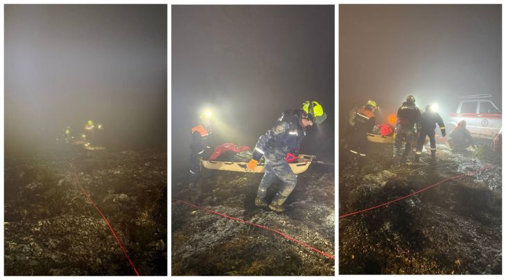 «УАЗ» с семьёй сорвался со склона на Долгоруковской яйле