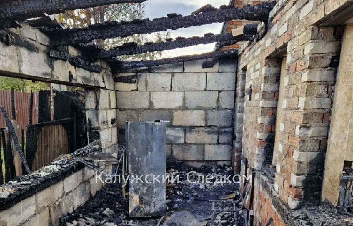Тело мужчины найдено на пожаре дома в Калужской области