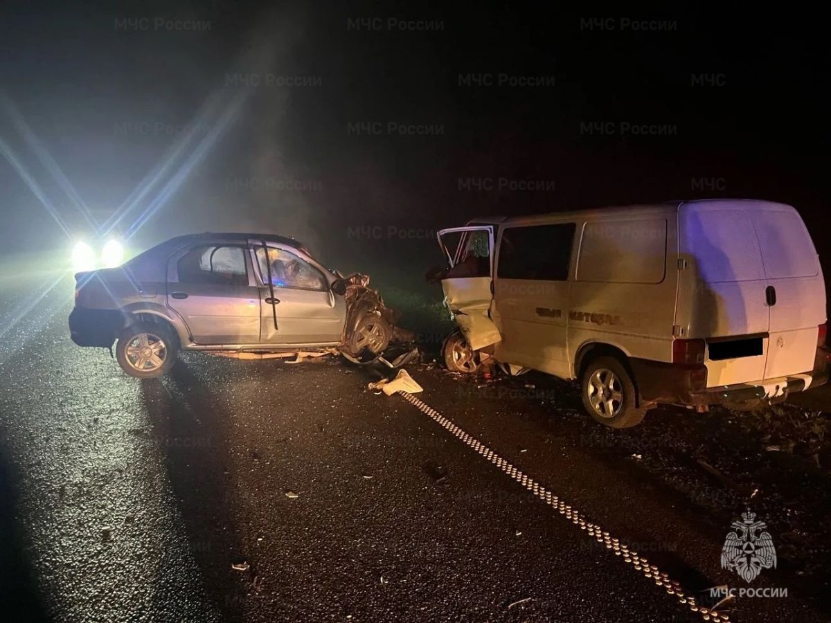 В ДТП с минивеном на трассе М-3 в Калужской области пострадали несколько человек