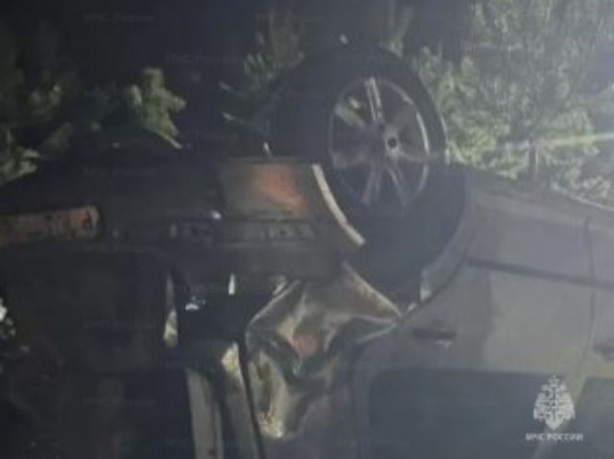 Иномарка съехала в кювет в Жуковском округе: есть пострадавший