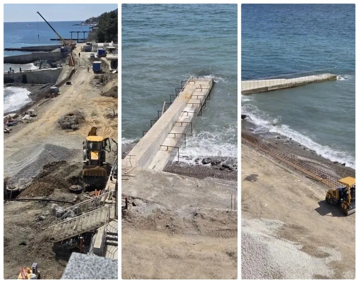 Ремонт пляжа «Дельфин» в Ливадии продлили на месяц – до 1 июля