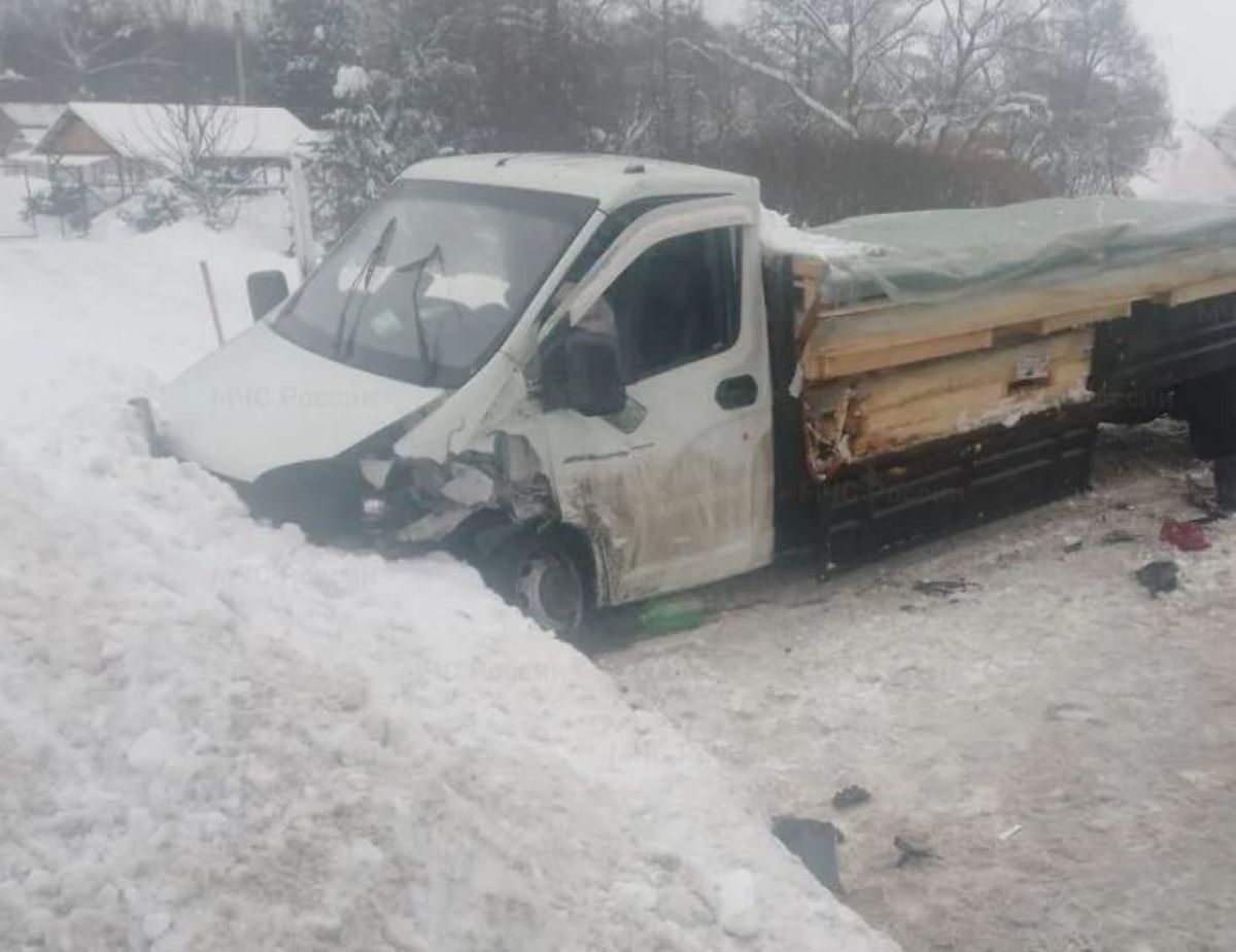 Легковушка на калужской трассе вылетела на встречку под «Газель»