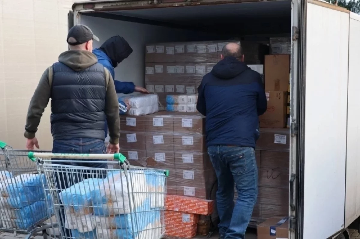 Калужане привезли в Белгородскую область крупную партию гуманитарных грузов